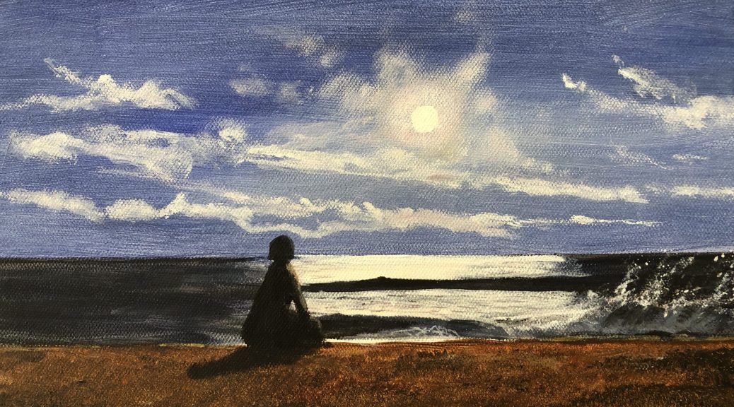 #082 - Girl at Peace in the Moonlight